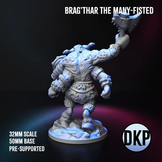 Brag’thar the Many-Fisted – Four-Armed Beastman Warlord