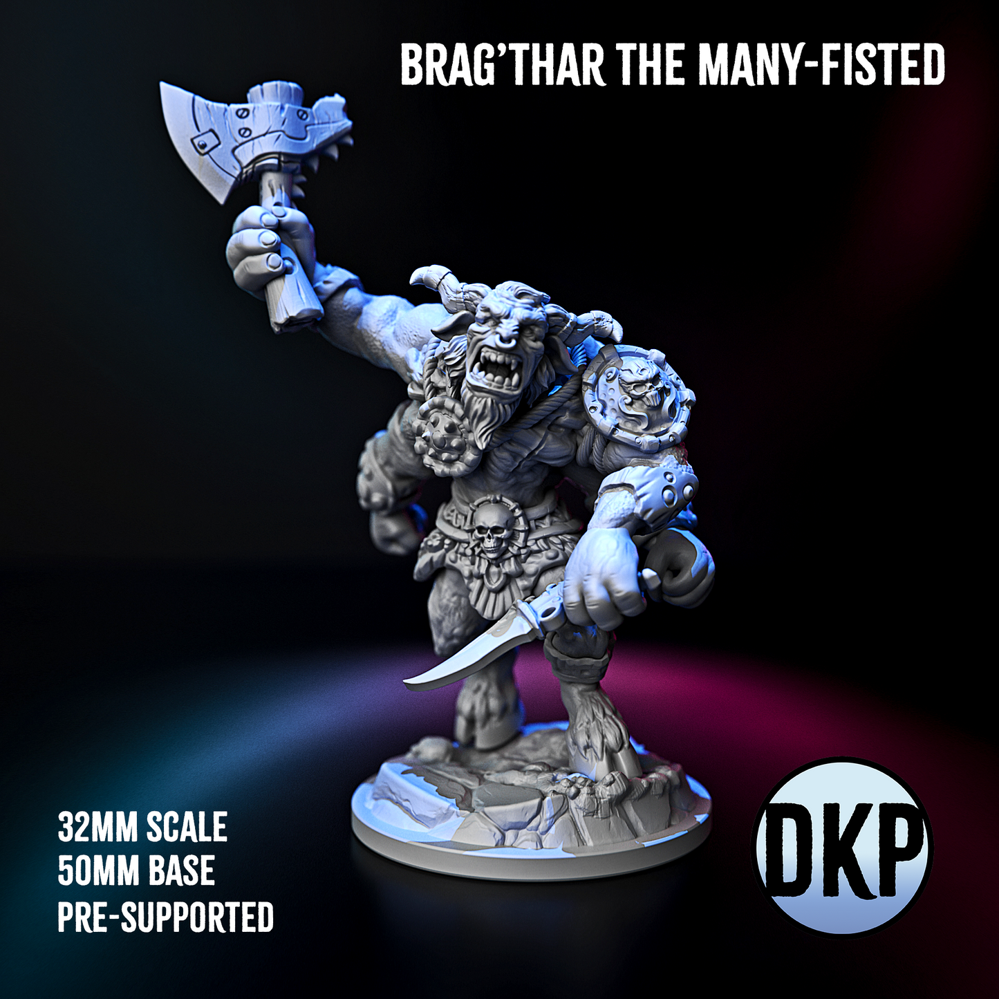 Brag’thar the Many-Fisted – Four-Armed Beastman Warlord